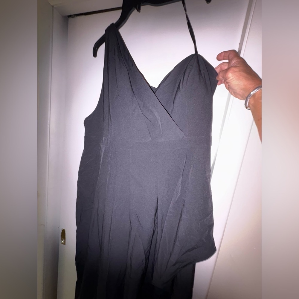 Classic New Elegant Black 
One Shoulder Sleeveless 
Cocktail & wedding Dress